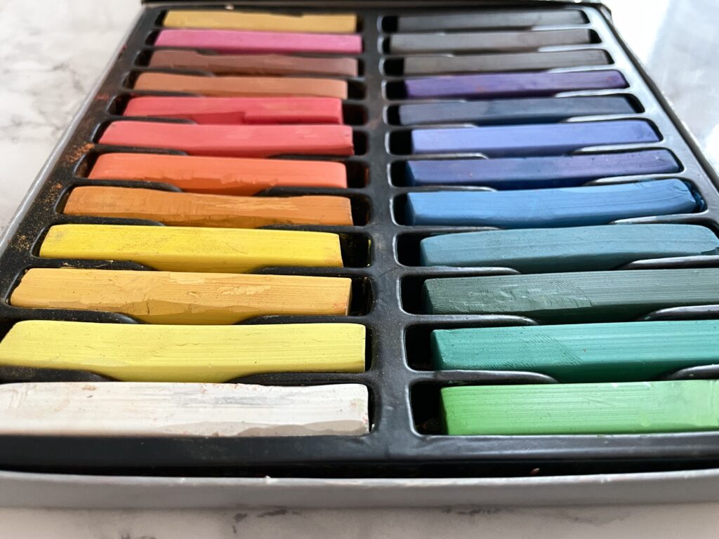 soft pastels for making shades on polymer clay